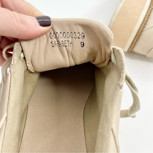 ShuShop Shoes Sarabeth Platform Sneakers Neutral Tan Low Lace Up Size 9 - Picture 12 of 12